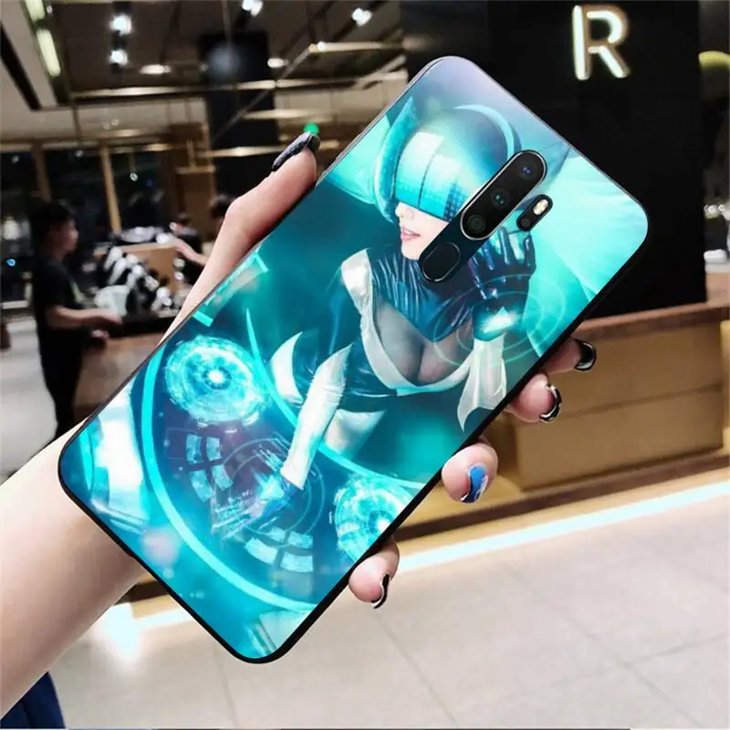 

HPCHCJHM Anime Dj Sona Luxury Phone Case For Oppo A5 A9 2020 A5S Reno2 z Renoace 3pro Realme5Pro