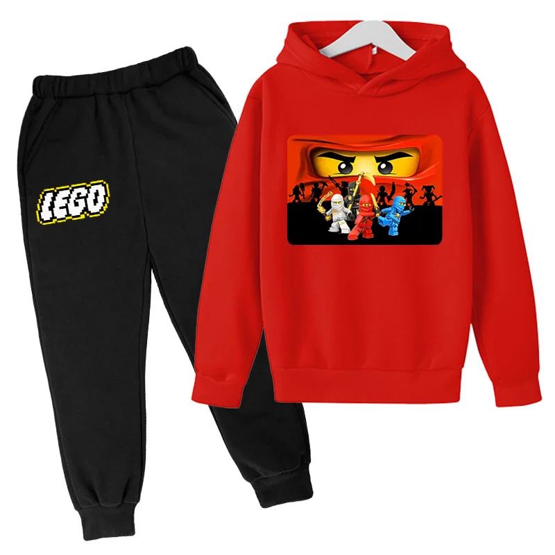 

Teenagers New Ninjago Eyes Boys Hoodie Clothes Baby Girls Hooded Long Sleeves Children Spring Autumn Swearshirt Toddler Suit