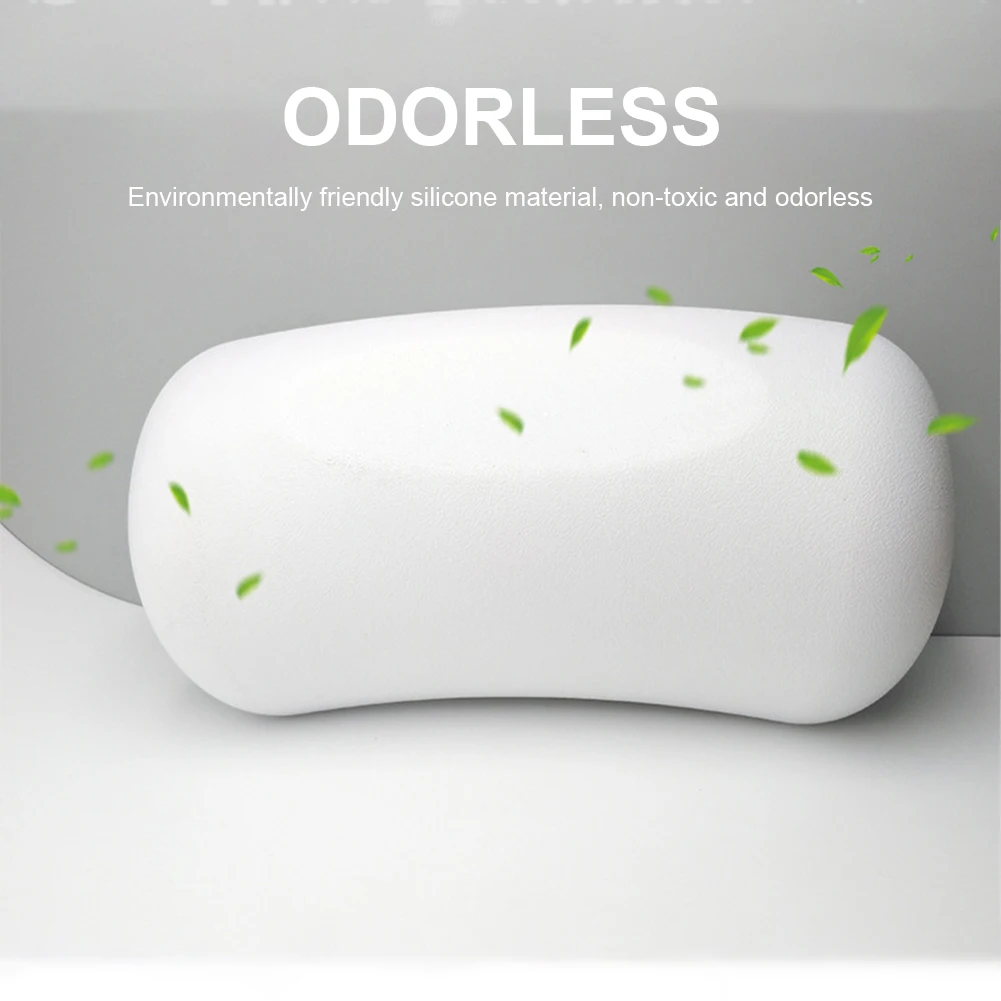 

Bathtub Bath Pillow For Neck And Back Support With Suction Cup Easy To Clean Bath For Home Hot Tub Bathroom Cushion Accersories