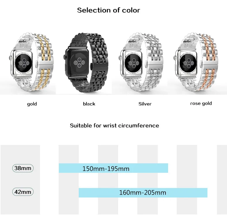 Металлический ремешок iwatch 4 44 мм 42 мм для iwatch серии 4 3 2 1 apple watch 0000et 40 мм 38 мм iphone watch погремушка для ремня безопасности