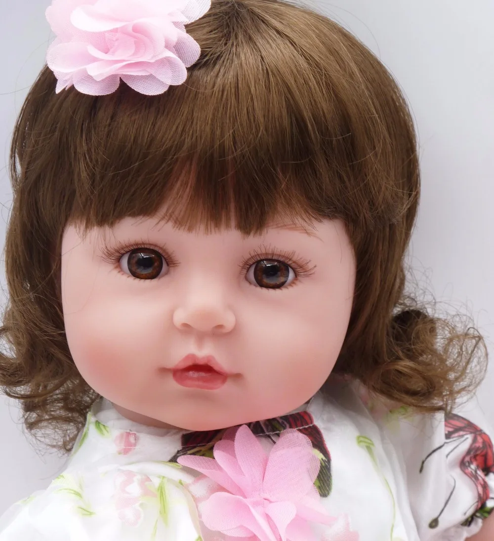 

58cm silicone reborn doll Toys as real 23 inch vinyl princess Toddler babies Dolls kids Game birthday gift home sleeping