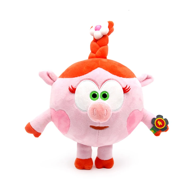 20 см мультфильм Babyriki плюшевые игрушки Krosh Losyash Pin Nyusha голубой кролик супер мягкая кукла - Цвет: Nyusha