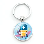 Металлические кольца для ключей TAFREE Cardiology брелок с изображением в виде капсулы, стоматологический круглый брелок, аптека, ювелирные изделия для пациента