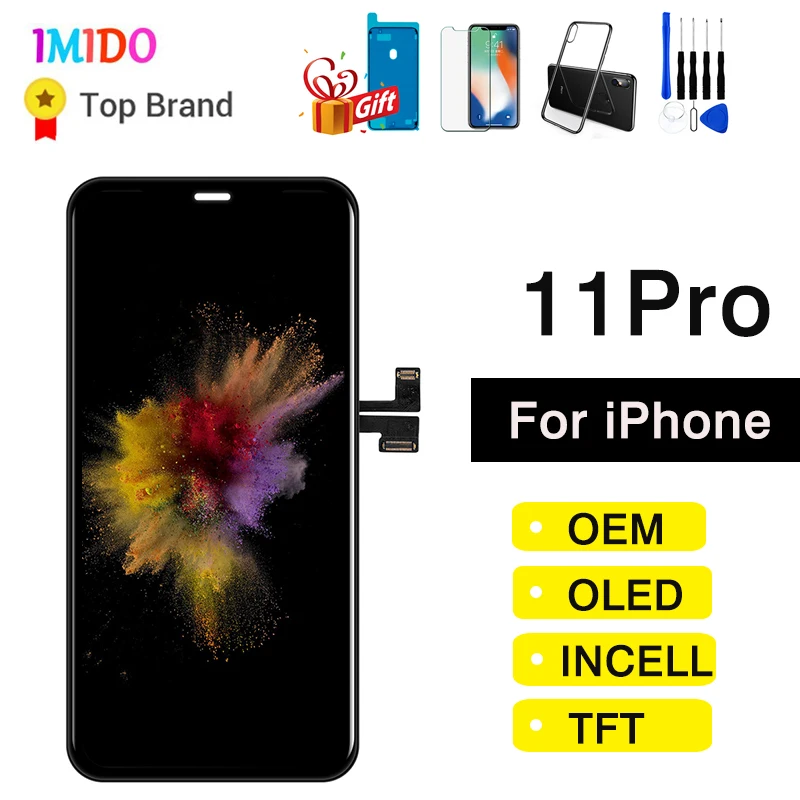 OEM Touch Screen For iPhone 11 Pro LCD Display OLED INCELL 3D Touch Panel Digitizer Assembly Original Replacement 100% Tested