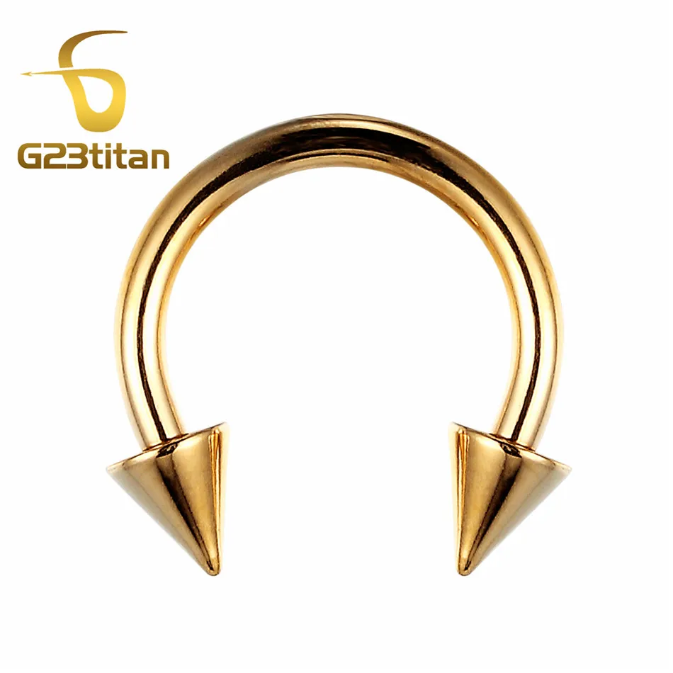 Circular Barbells 10 шт. в партии G23 титановые округлые микроштанги Bananabells губная серьга ювелирные украшения для пирсинга кольца оптом - Окраска металла: Circular Barbells