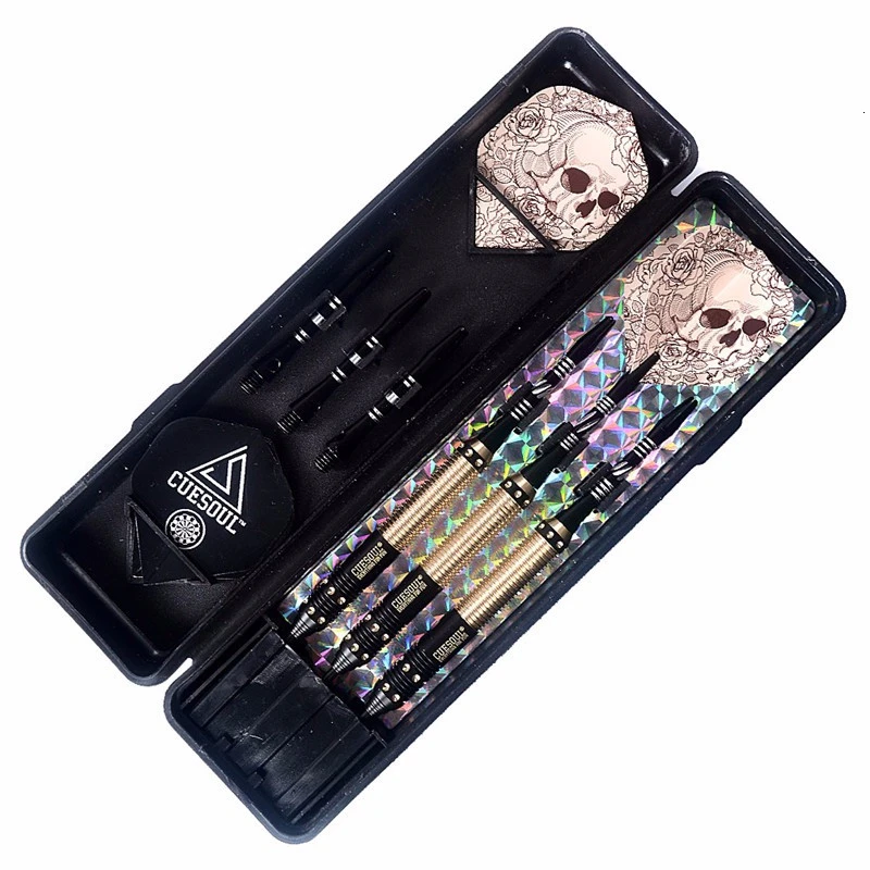 Новый Cuesoul 23 г 25 27 Профессиональный Сталь Совет Дартс золотой и черный Dart Средства