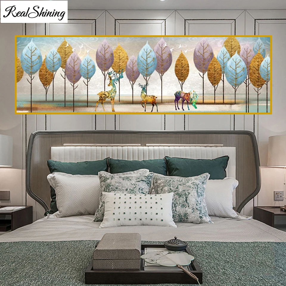 

Большая Алмазная 5d картина «сделай сам», богатый лист дерева, алмазная вышивка в скандинавском стиле, мозаика, вышивка крестиком, квадратна...