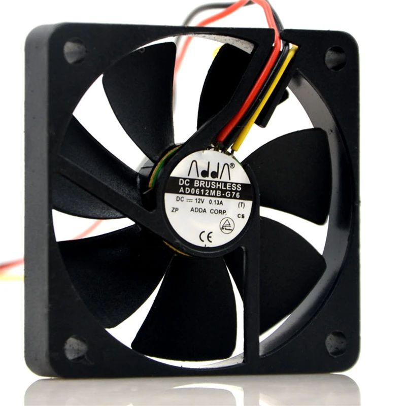

Original AD0612MB-G76 12V 0.13A 6010 6cm CPU chassis cooling fan