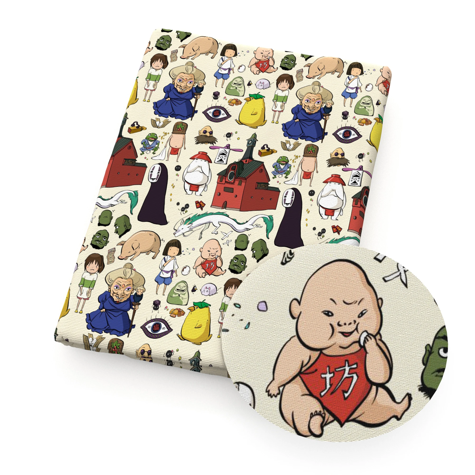 Половинчатая японская аниме мультяшная Пинта из полиэстера и хлопка для шитья |