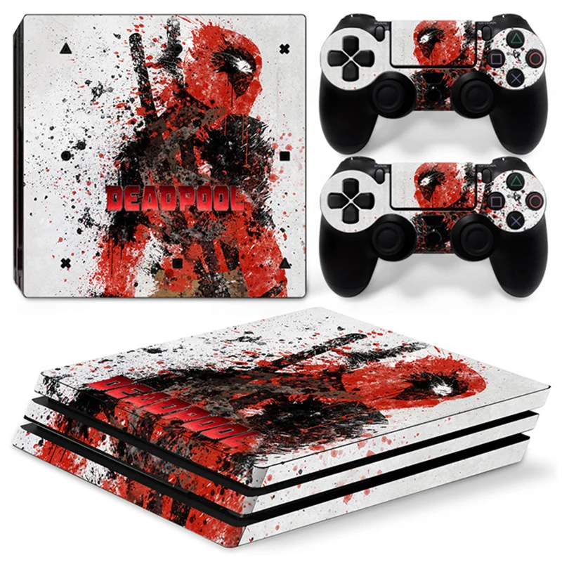 Pop Viny Наклейка для PS4 Pro консоль+ 2 кожаная наклейка на контроллер для sony Playstation 4 Pro игровые аксессуары