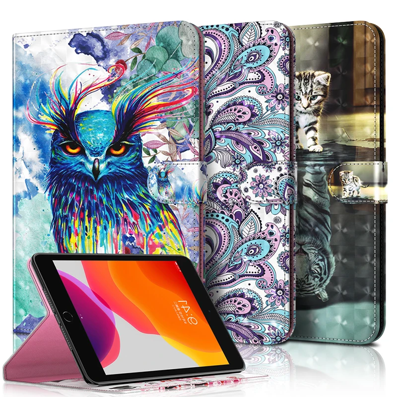 

For Samsung Galaxy Tab A7 10.4 2020 Tablet Case 3D painting SM-T500 SM-T505 Fold Magnetic Cover for Funda Samsung Tab A7 Case