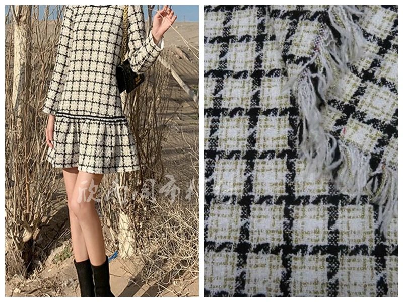 Бесплатная доставка проверка ткани из твида цена за 1 метр 59 дюймов | Дом и сад