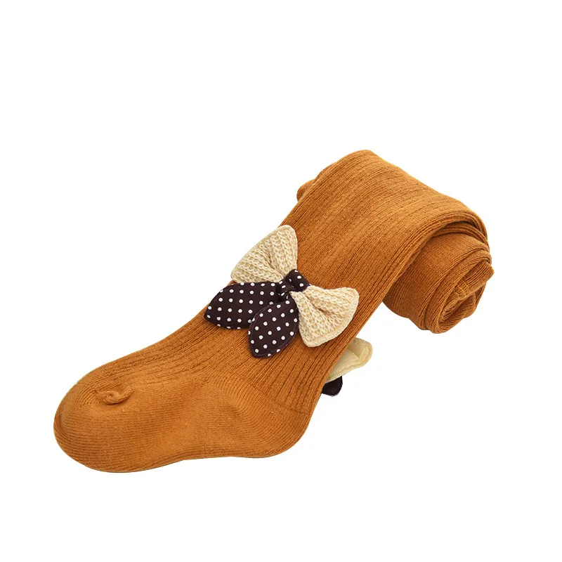 

Bow Baby Tights Children Spring Autumn Spring Bowknot Stockings Cotton Baby Girls Pantyhose Kids Infant Knitted Collant Tights