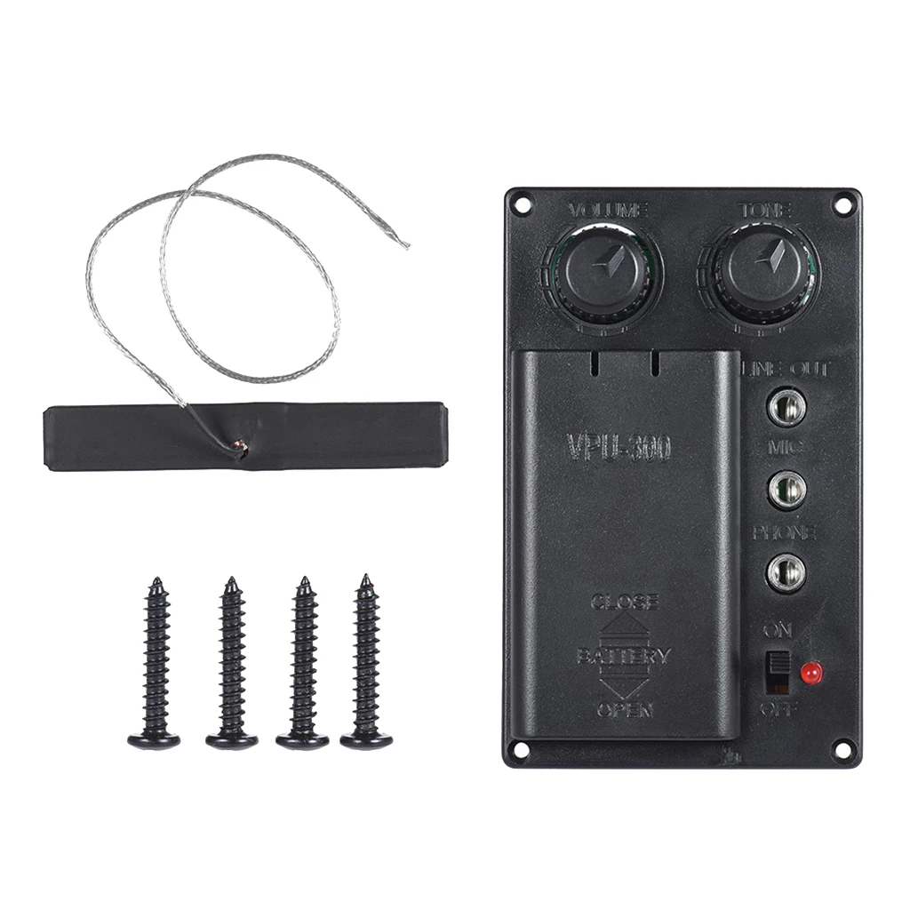 

Plastic 4/4 Scale EQ Electric Cello Pickup Amp with Piezo Screws for Cellist