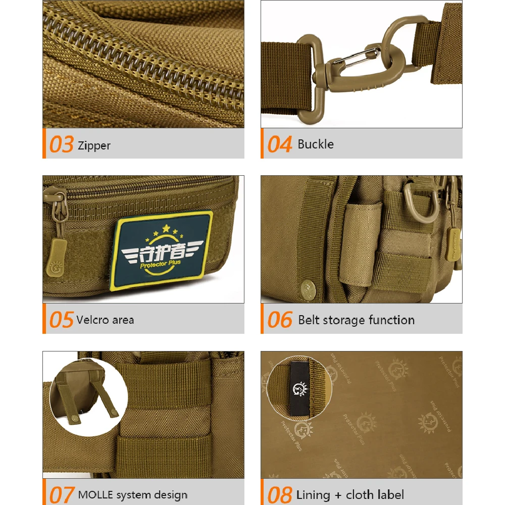 

Multi-function Sports Bag Handbag Small Bags Shoulder Bag Camouflage Military Tactical Bags Pockets Outdoor Backpack Sub-package