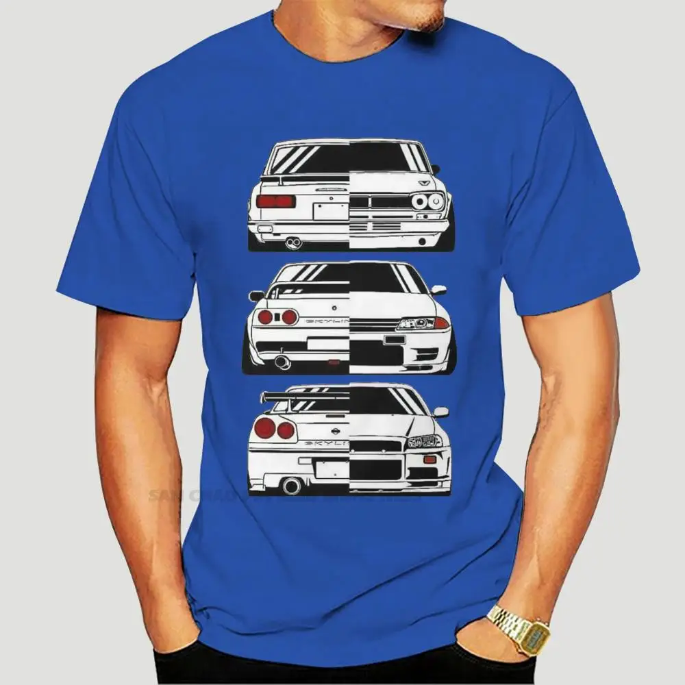 

Summer o-Neck Men'S T-Shirt Fashion New T-Shirt Japan Car Skyline 2000 R32 R34 Gtr Evolution Jdm Tee Shirts For Men 0978X