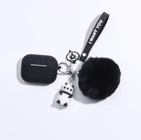 cute animal keyring headphone case for apple airpods pro 3 lovely silicone protection earphone cover accessories