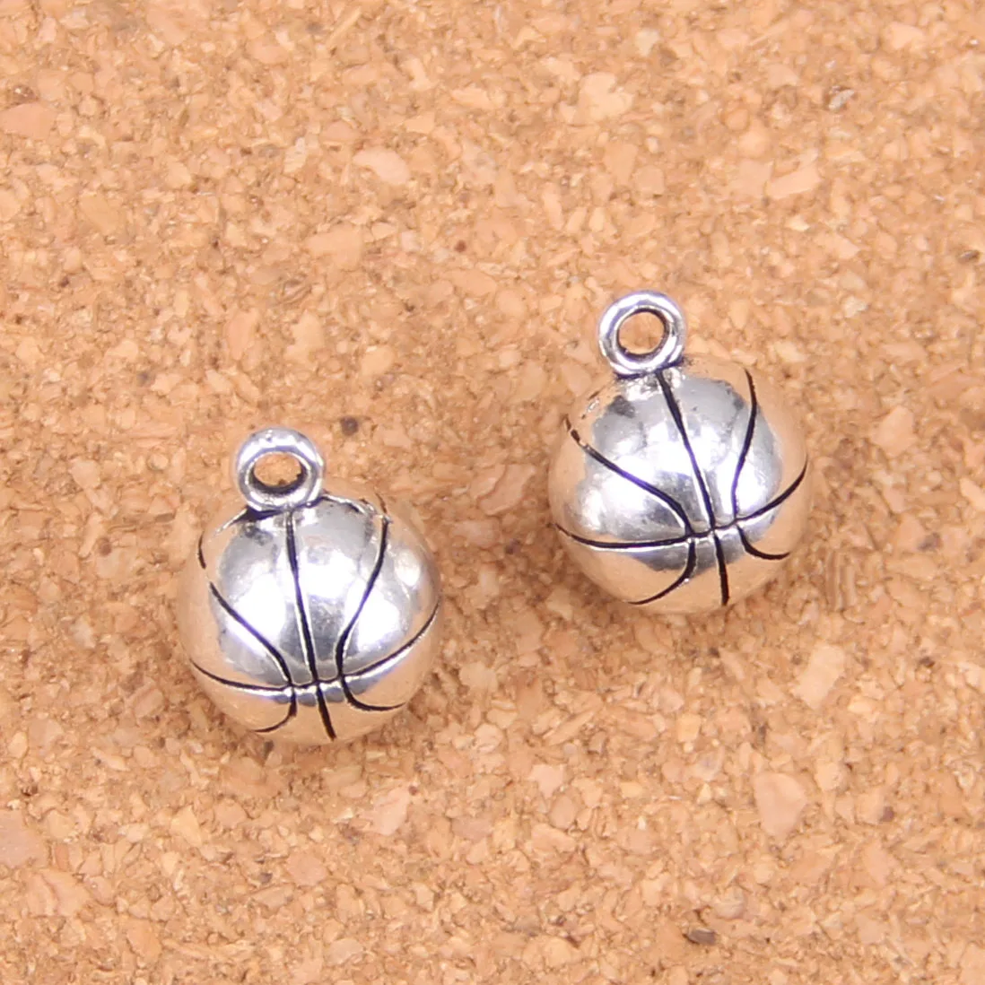 26 шт амулеты 3D Баскетбол 11 мм старинные подвески Винтажные Ювелирные изделия из