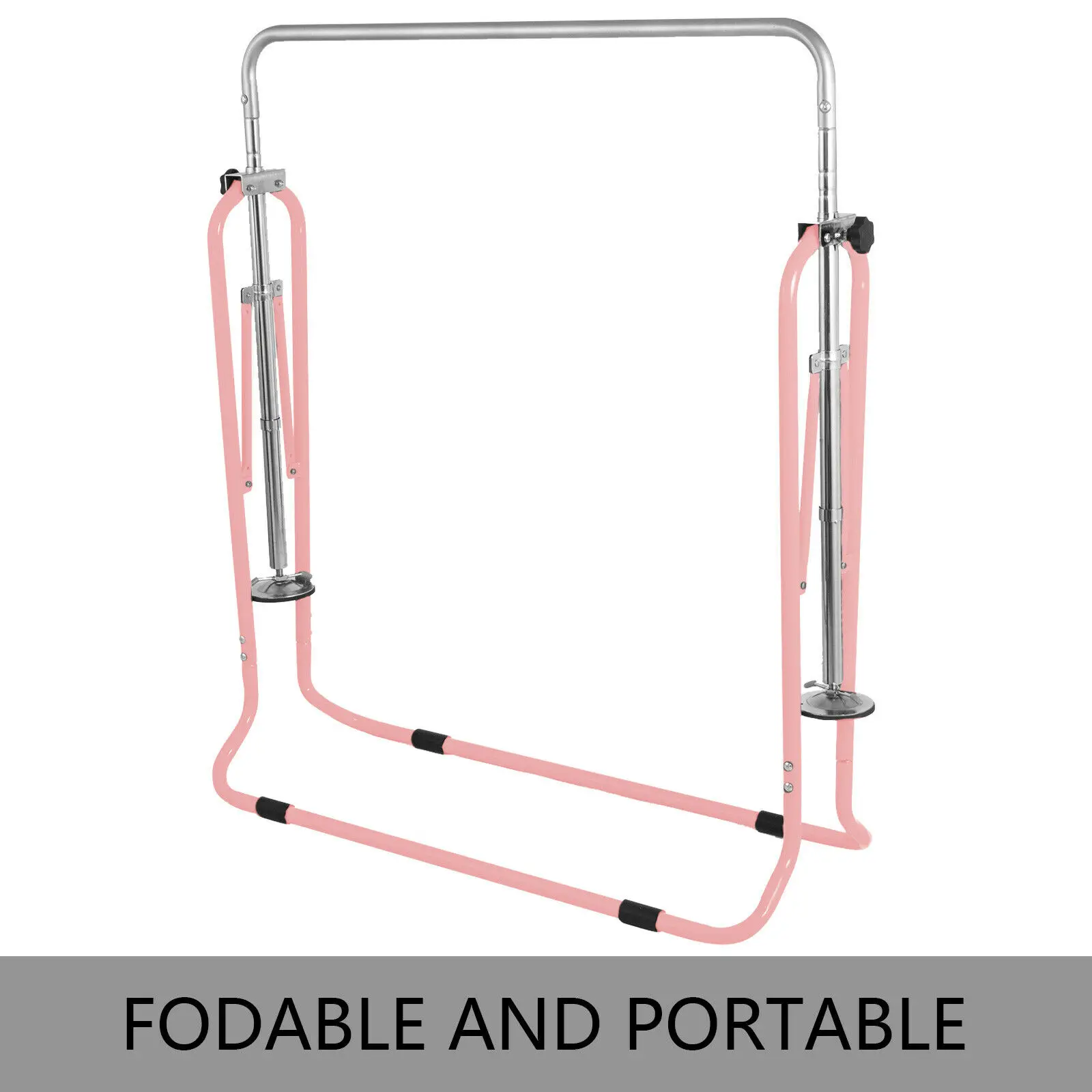VEVOR Kids Adjustable Gymnastics Horizontal Bar 130LBS Kip Bar Climbing Tower Gym