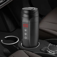 12v 24v vacuum flask portable car heating cup stainless steel water warmer bottle car self driving tour travel electric kettle