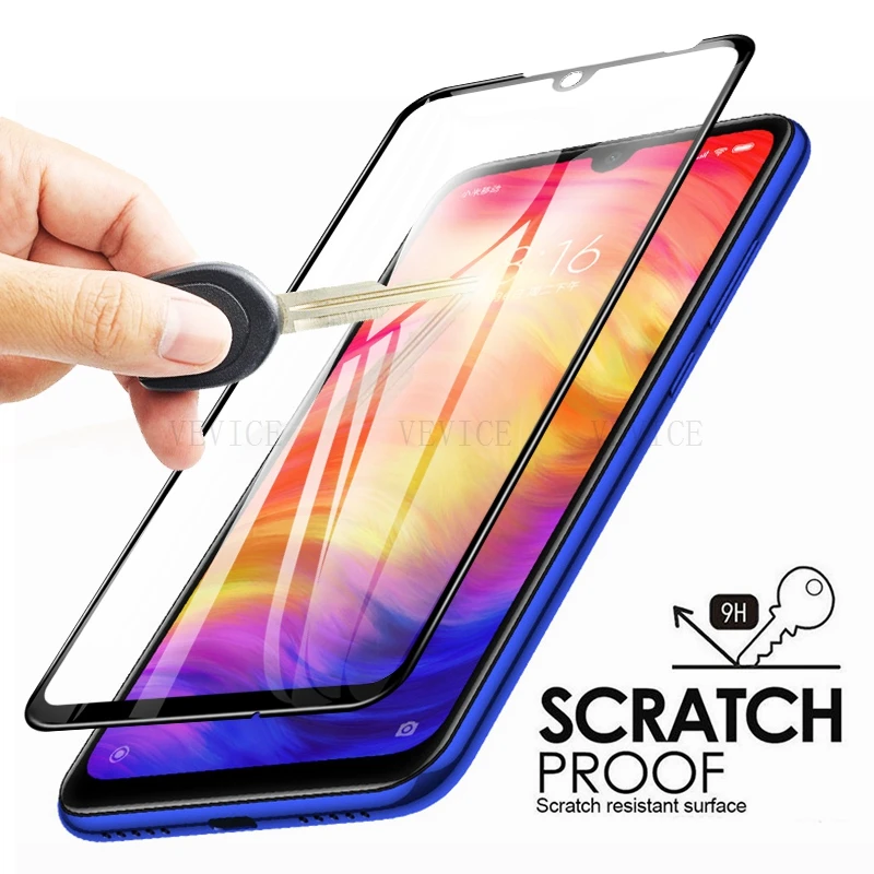 Защитное стекло 9D закаленное для Xiaomi Redmi Note 7 6 5 Pro Global 6A 7A Plus 5A | Мобильные телефоны