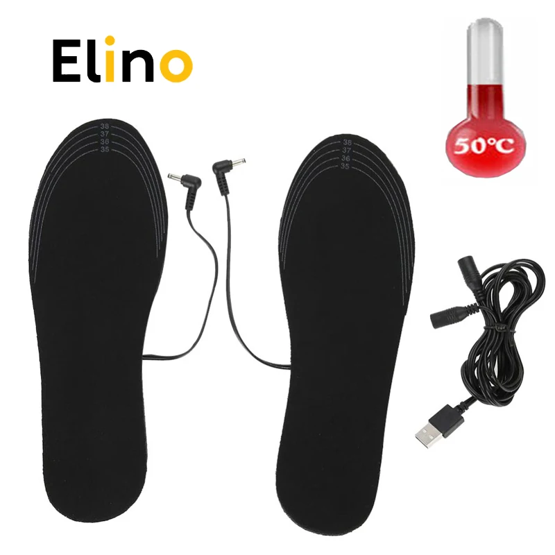 

Стельки для обуви с подогревом от USB, Зимние Стельки для сохранения тепла, коврик для носков, стельки с электроподогревом, уличные спортивны...