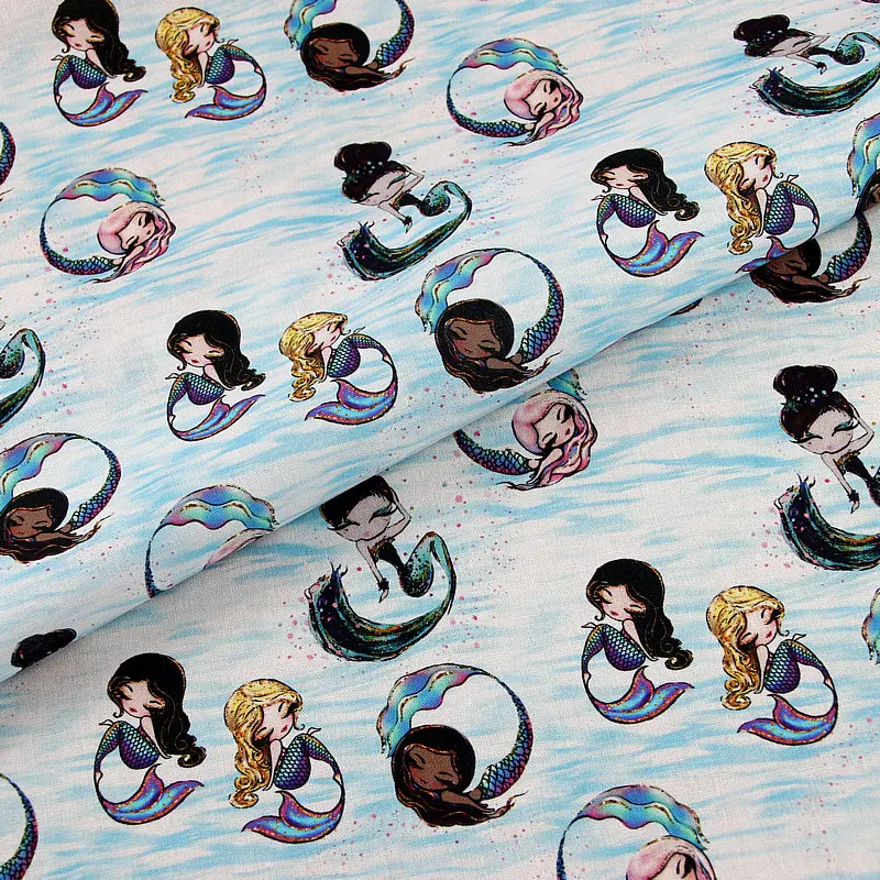 

50x140 см Мультяшные простые печатные хлопковые фарбиковые Швейные стеганые ткани для лоскутного шитья аксессуары для рукоделия «сделай сам»