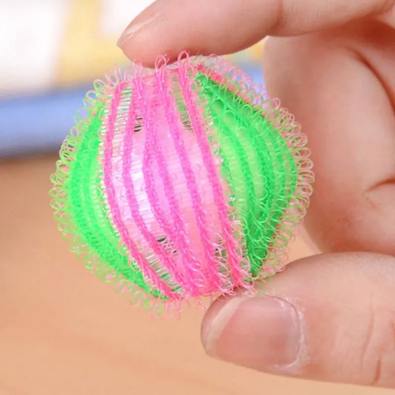 

6 Pcs Plastic Reusable Natural Cleaning Washing De Balls Cleaning Household Balles For Laundry Lavage Tools J9Y5