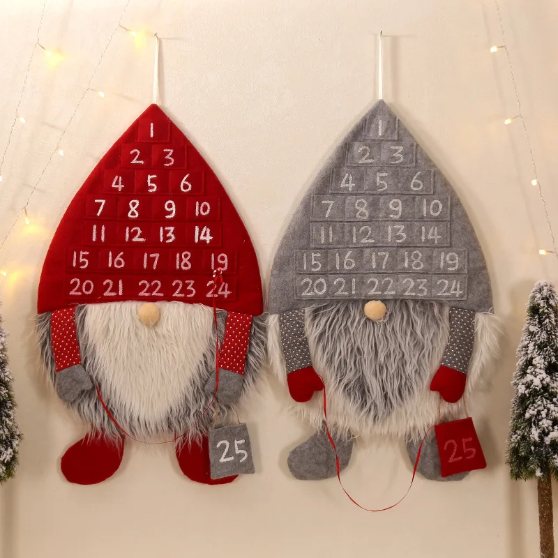 

Christmas Decorations Creative Calendar Non-woven Christmas Forest People Calendar Holiday Atmosphere Decoration