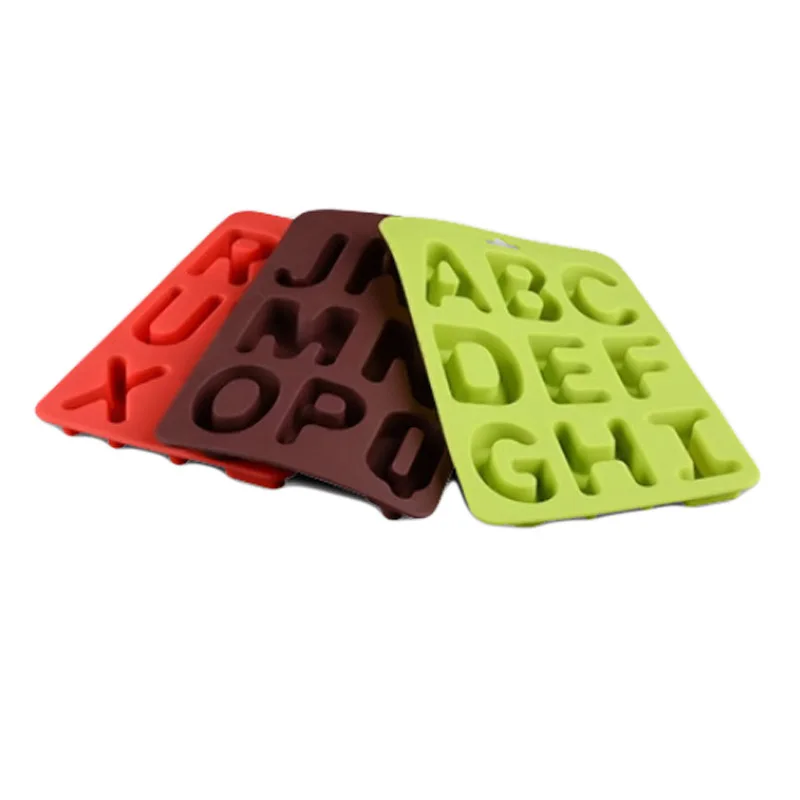 YIWUMART A-Z английские буквы шоколадная Форма Кухонный поднос для мороженого