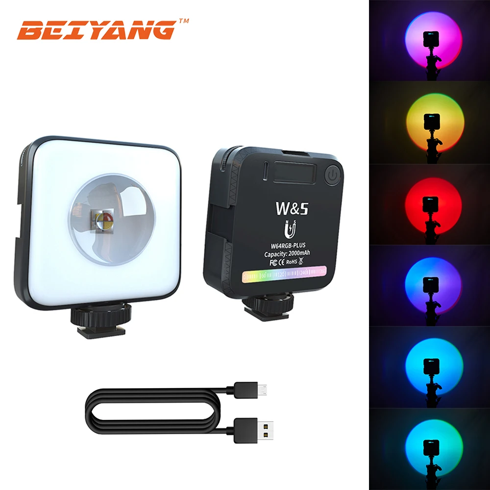 

Светодиодсветильник лампа для видеокамеры, RGB-подсветильник ка, для Youtube TK