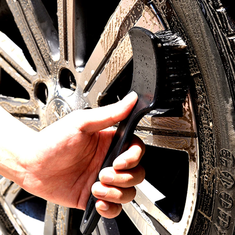 

New Cleaning Brush Car Wheel Tire Scrub Brush Wheels Brush With Handle Wheel Cleaning Tool Car Cleaning Accessories
