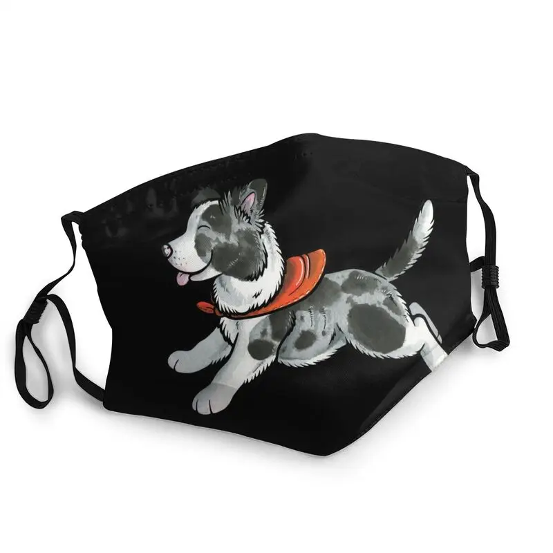 Лицевая маска унисекс для щенков Border Collie против пыли взрослых защиты собак