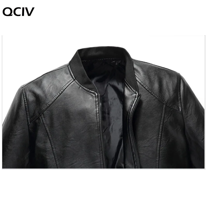 

PU Jacket Leather Coat Men Bomber Jacket Biker Fashion Solid Spring Autumn Outwears Casual Male Clothing Men Slim Fit Coat