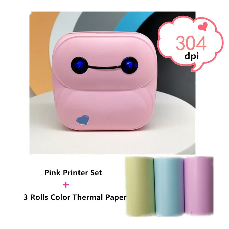 Карманный термопринтер 304 точек/дюйм P8 Baypage без чернил мини Bluetooth для печати