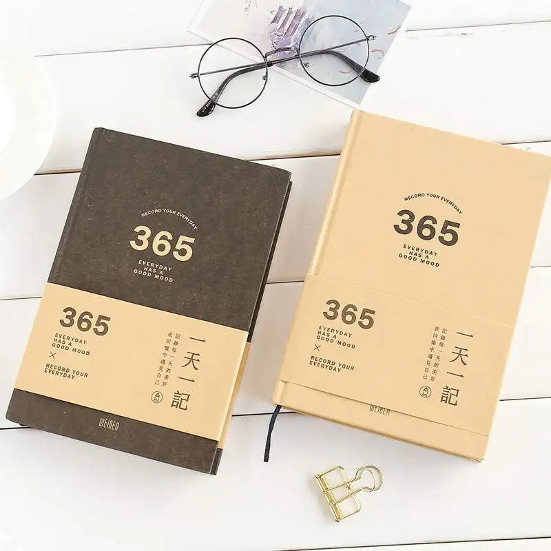 Micro book 365 дней индивидуальный план крафт бумага дневник Офисная школа студенты