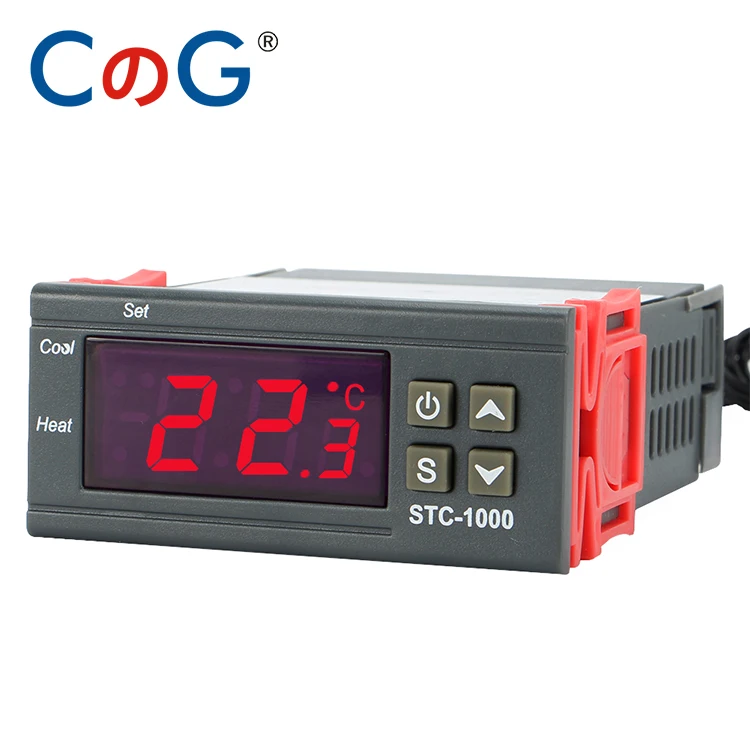 CG STC-1000 12V 24V 220V Digital Temperature Controller For Incubator Relay LED 10A Heating Cooling Thermoregulator Thermostat |