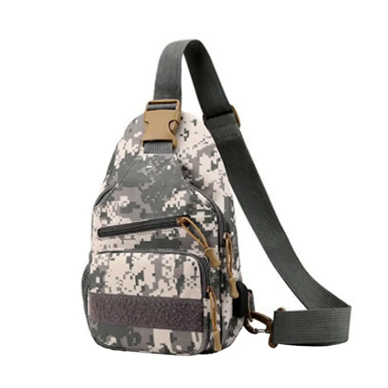 

Tactical Men Chest Bag Men Shoulder Bag Hiking Crossbody Bag Men Waist Pack Usb Charging Camouflage Army Military Outdoor Oxford