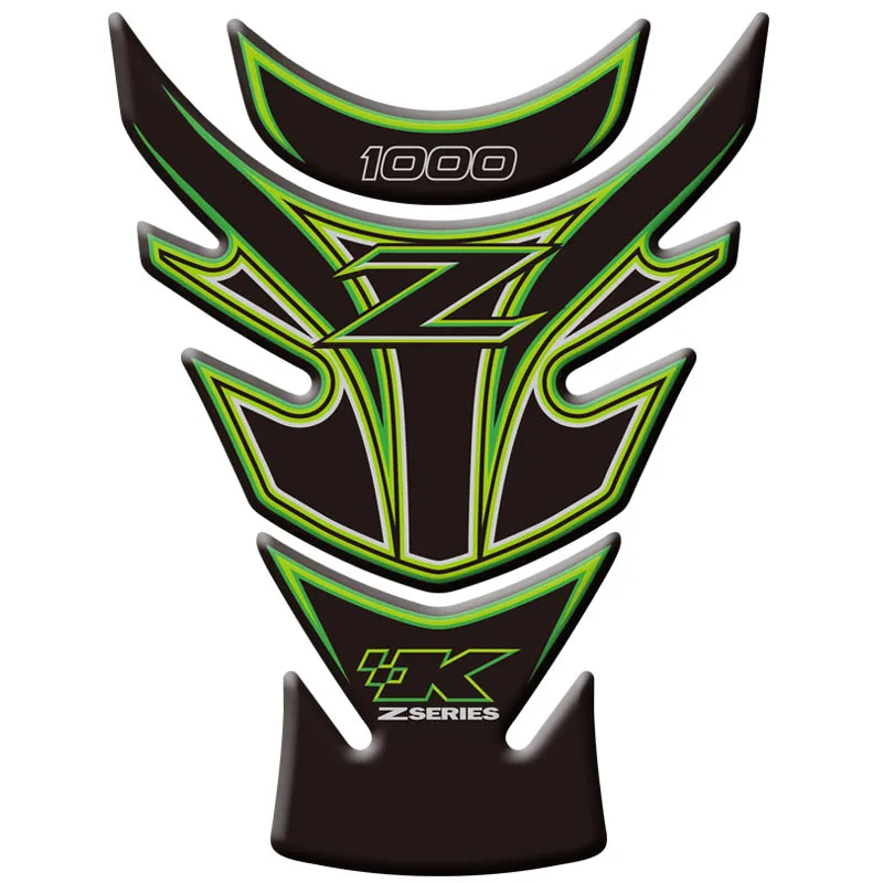 Мотоцикл 3D топливный бак Pad защитные наклейки для Kawasaki Z1000 2010 2011 2012 2013|Наклейки и