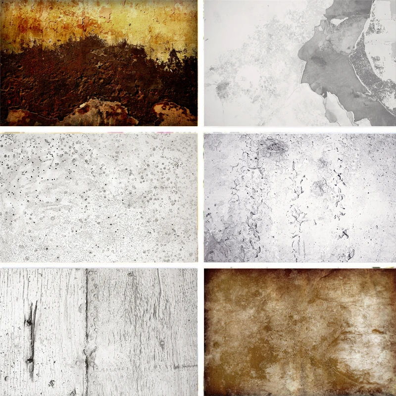 Реквизит для фотосъемки Nitree Виниловый фон потертая декорация грязный цемент