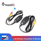 Беспроводной передатчик и приемник Podofo 2,4G, для резервного копирования камеры и монитора задний вид автомобиля, Система помощи при парковке