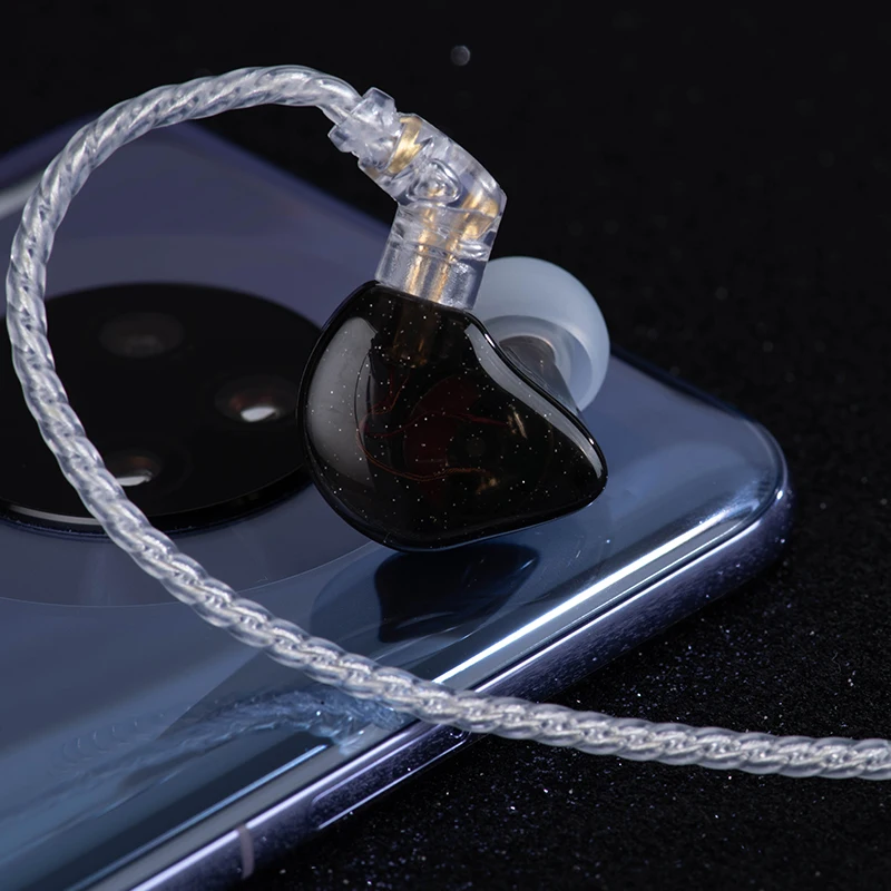 Tinhifi T1 плюс 10 мм Мембрана из бериллия Динамический драйвер Hi Fi Audio In ear Наушники IEM 0