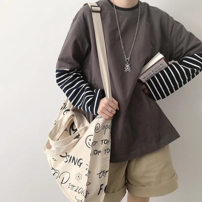 

Unisex diagonal crossbody totes fashion one-shoulder messenger bags simple casual handbag large capacity shopping totes