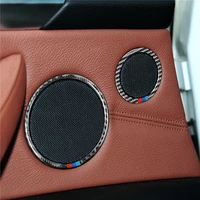 6pcs door audio speaker trim covers loudspeaker ring cover trim for bmw x5 f15 x6 f16 2014 2017 car accessories car stickers
