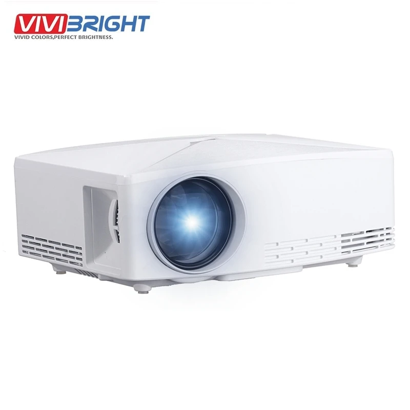 VIVIBRIGHT C80 EU HD MINI Projector 2800 lumens 1280x720P Video Proyector LED Portable Beamer for Game Movie Home Cinema | Электроника