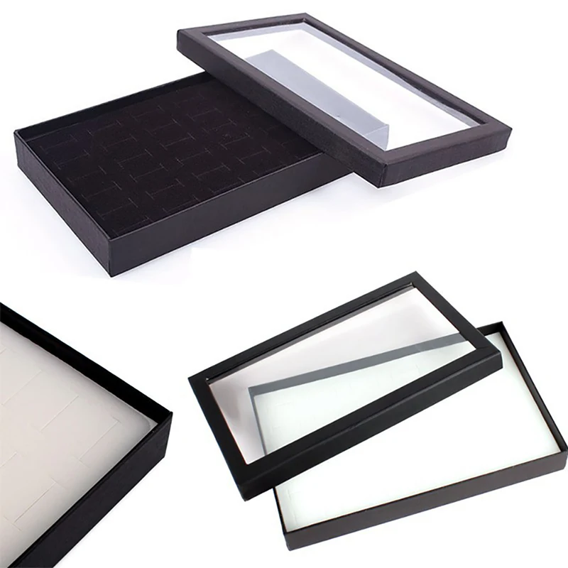 Чехол-органайзер для сережек 36 отделений прозрачный из ПВХ | Украшения и