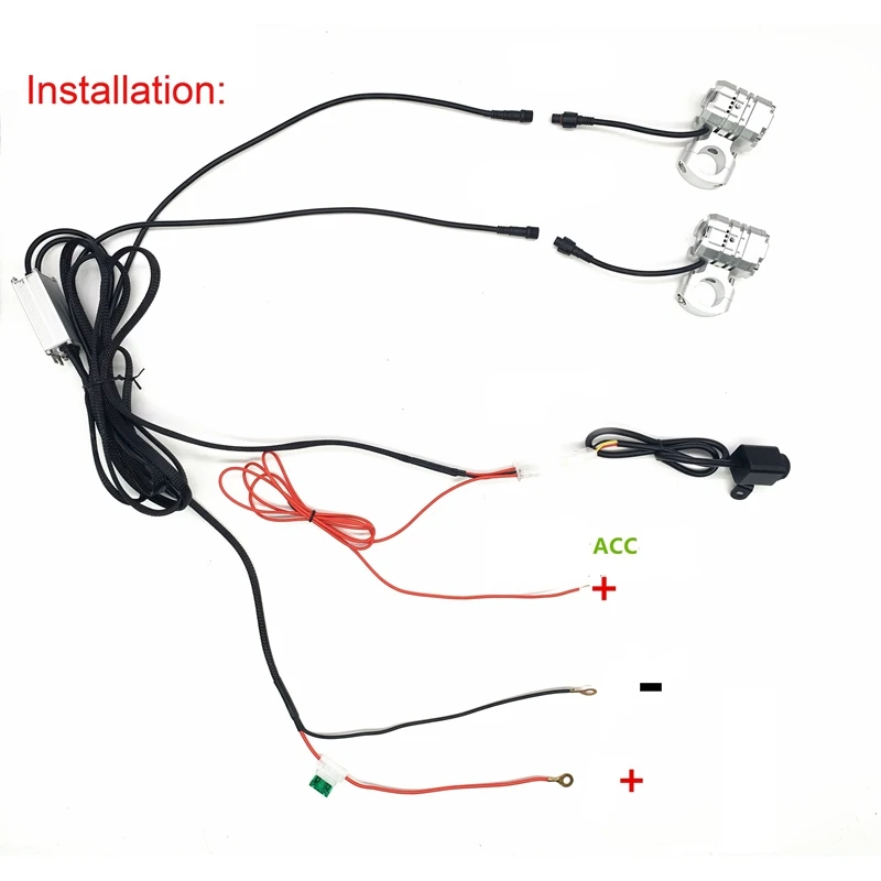 

360 Adjustable LED Hawkeye Reverse Backup Light DRL Daytime Running Light Signal Bulb Fog Lamp for Motorcycle Car