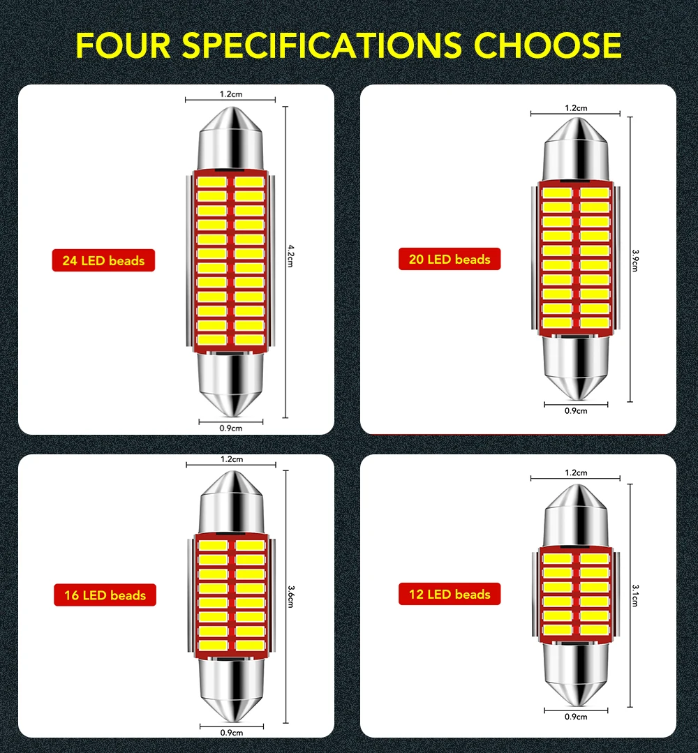 1 шт. светодиодный супер яркий автомобильный купольный светильник Canbus для VW Volkswagen