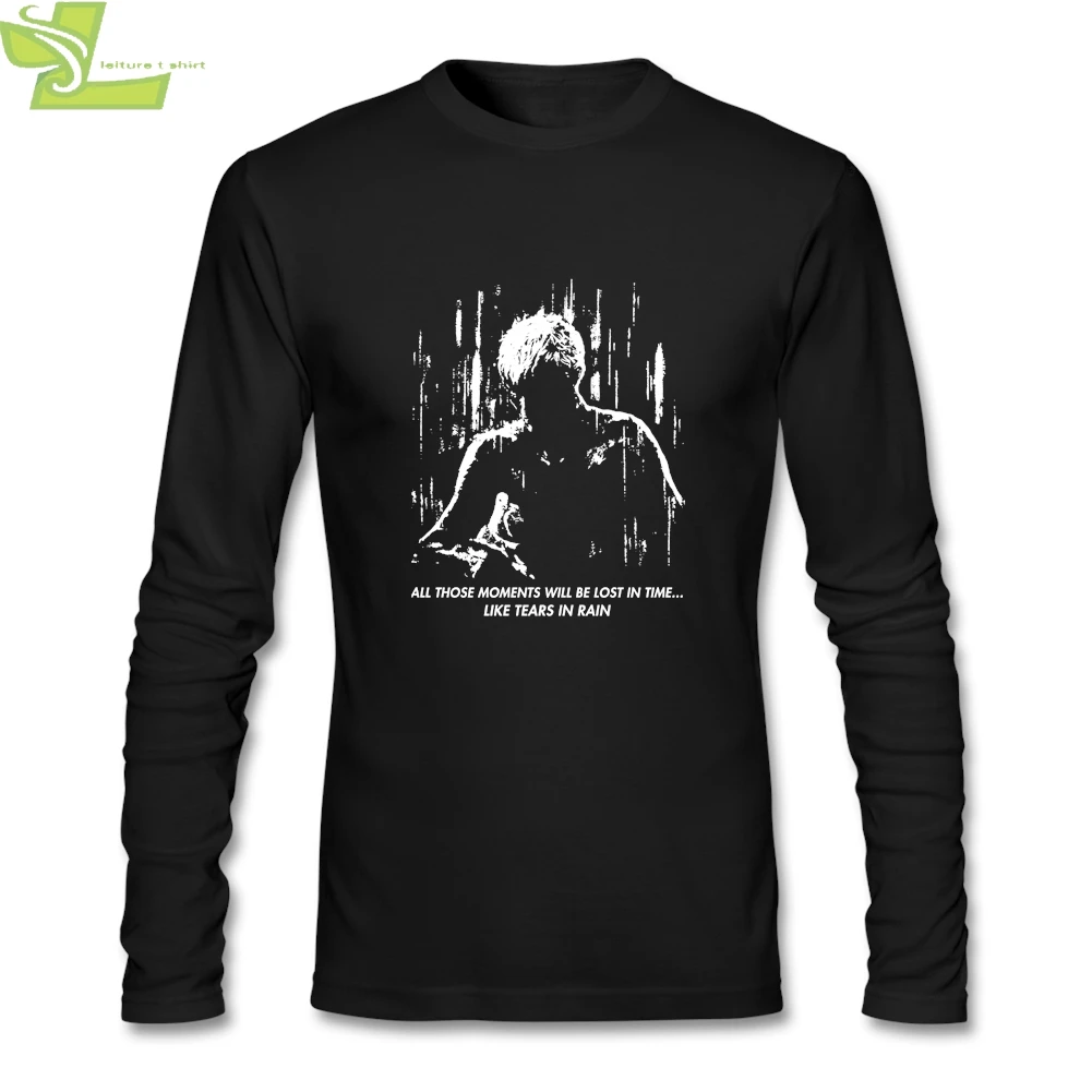 Blade Runner как слезы в дождь Новый Проектирование футболки для мужчин с О образным