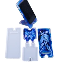 mobile phone holder silicone mold resin mold for diy resin phone bracket uv epoxy handmade artcraft jewelry tools making fm2056